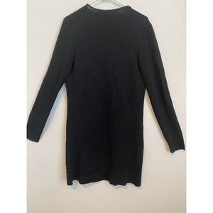 Ann Taylor Long Open Front Black Cardigan S